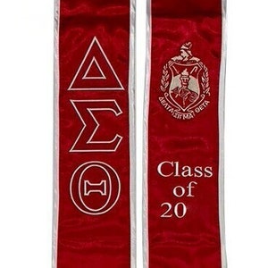 Delta Sigma Theta Graduation Sash Stole