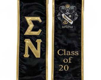 Sigma Nu Graduation Stole Sash