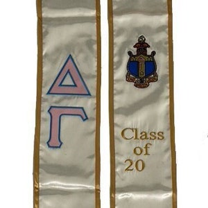 Delta Gamma Graduation Stole / Delta Gamma Graduation Sash