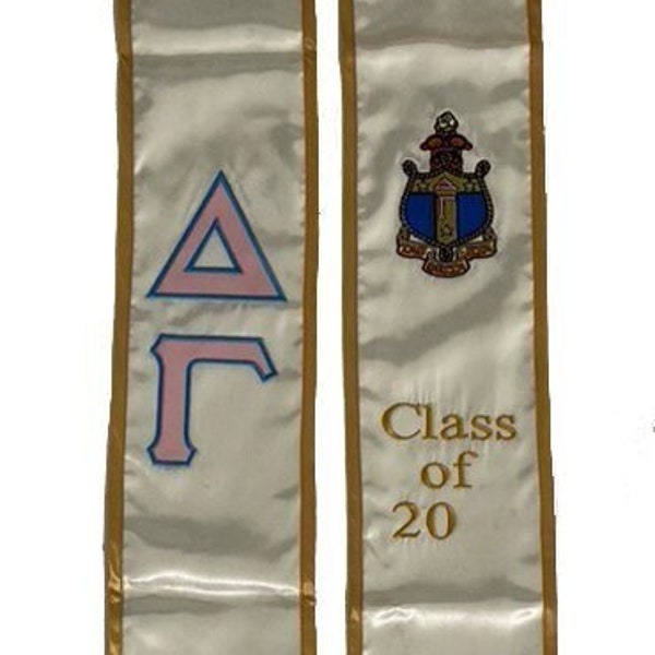 Delta Gamma Graduation Stole / Delta Gamma Graduation Sash