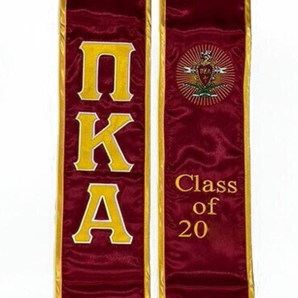 Pi Kappa Alpha Graduation sash Stole