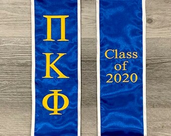 Pi Kappa Phi Graduation Sash Stole