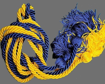 Graduation Cord / Honor Cords Single Blue and Gold