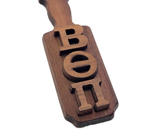 Beta Theta Pi Wooden Keychain