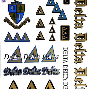 Delta Delta Delta MultiCal Sticker