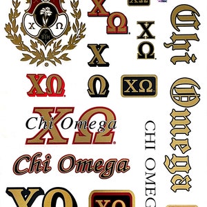 Chi Omega MultiCal Sticker