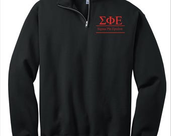Sigma Phi Epsilon Custom Greek Quarter Zip