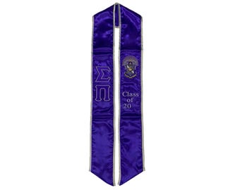 Sigma Pi Graduation Stole Sash