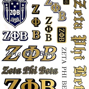 Zeta Phi Beta MultiCal Sticker