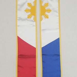 Philippines Flag Stole / Filipino Flag Graduation Sash