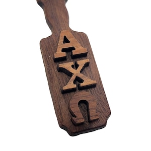 Alpha Chi Omega Wooden Keychain