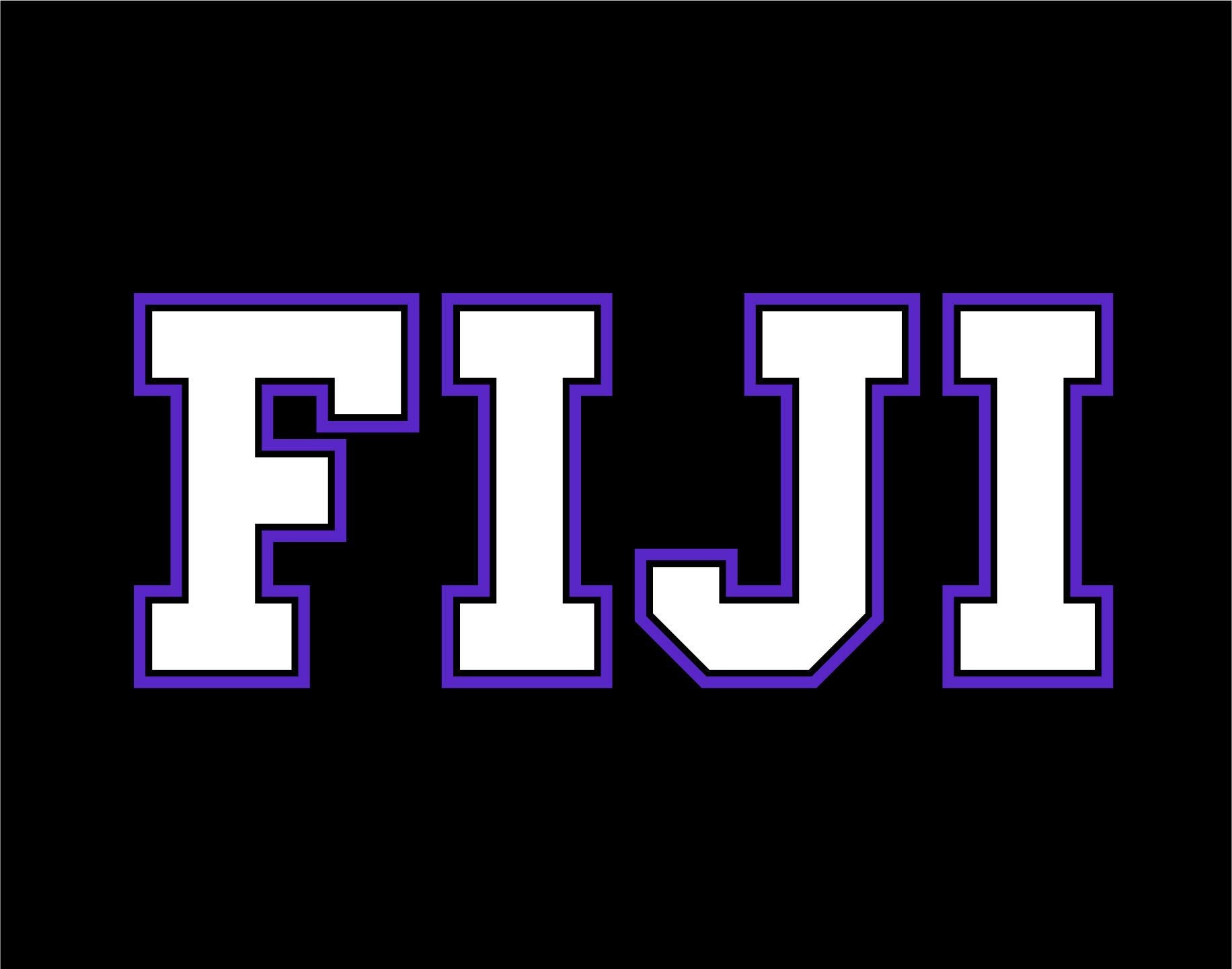Fiji Lette FIJI (phi Gamma Delta) Greek Letter Fleece Sweatshirt – Custom ...