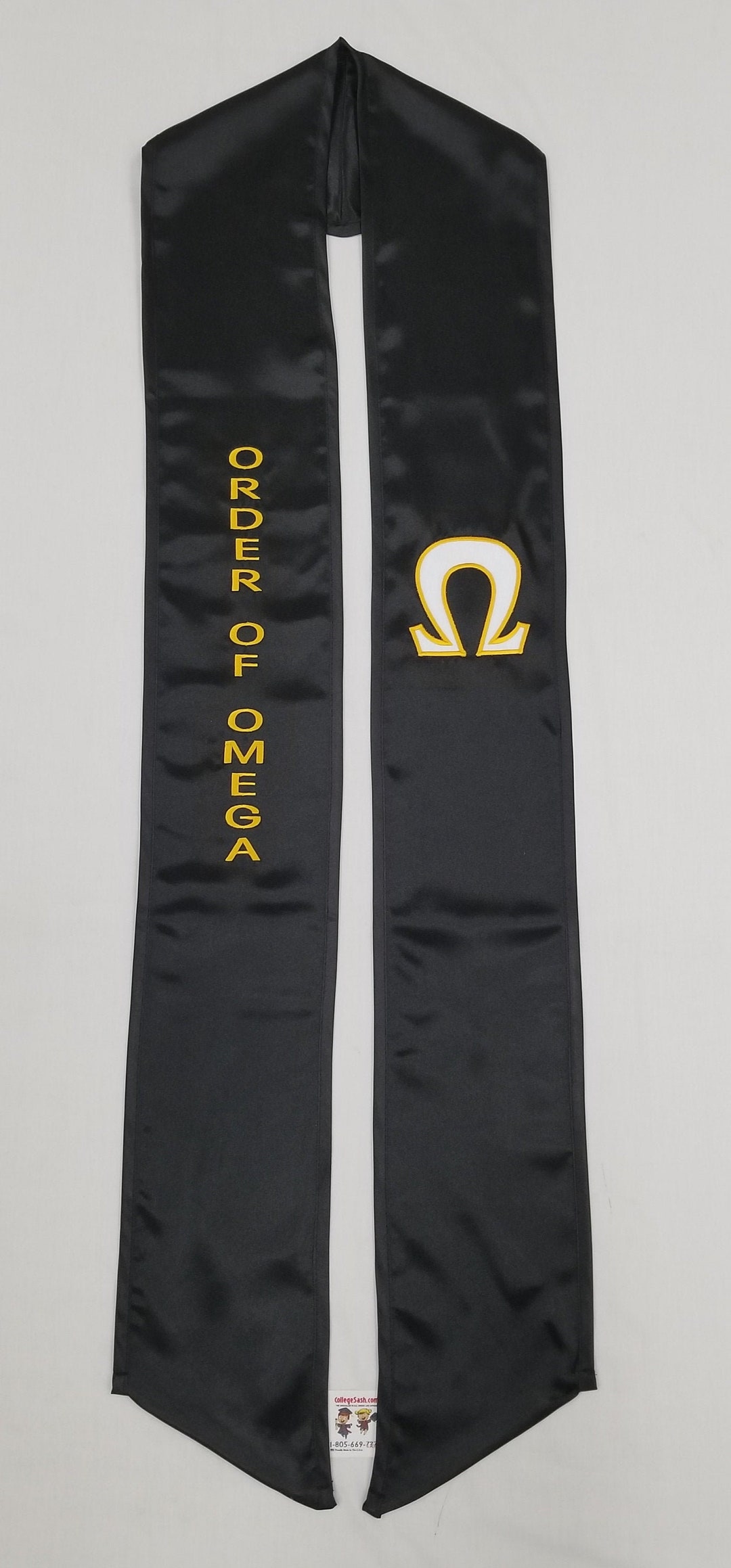 Order of Omega Graduation Stole Etsy