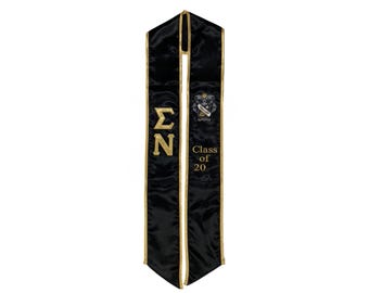 Sigma Nu Graduation Stole Sash