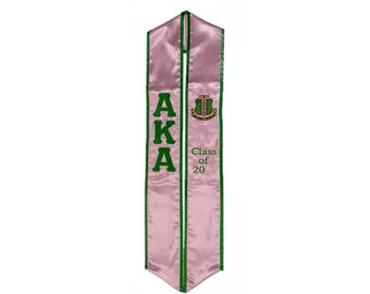 Alpha Kappa Alpha Graduation Sash Stole