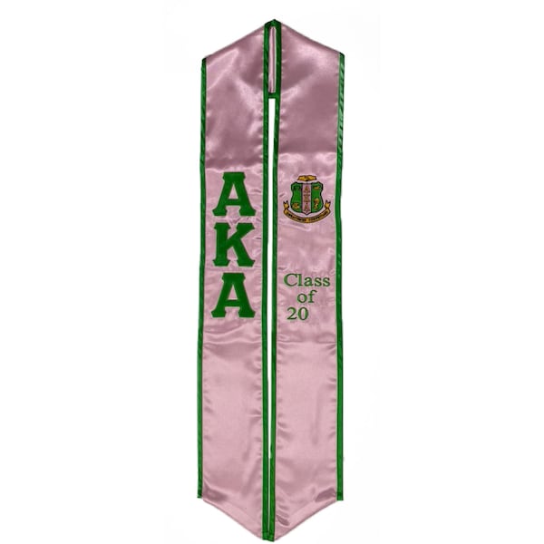 Alpha Kappa Alpha Graduation Sash Stole