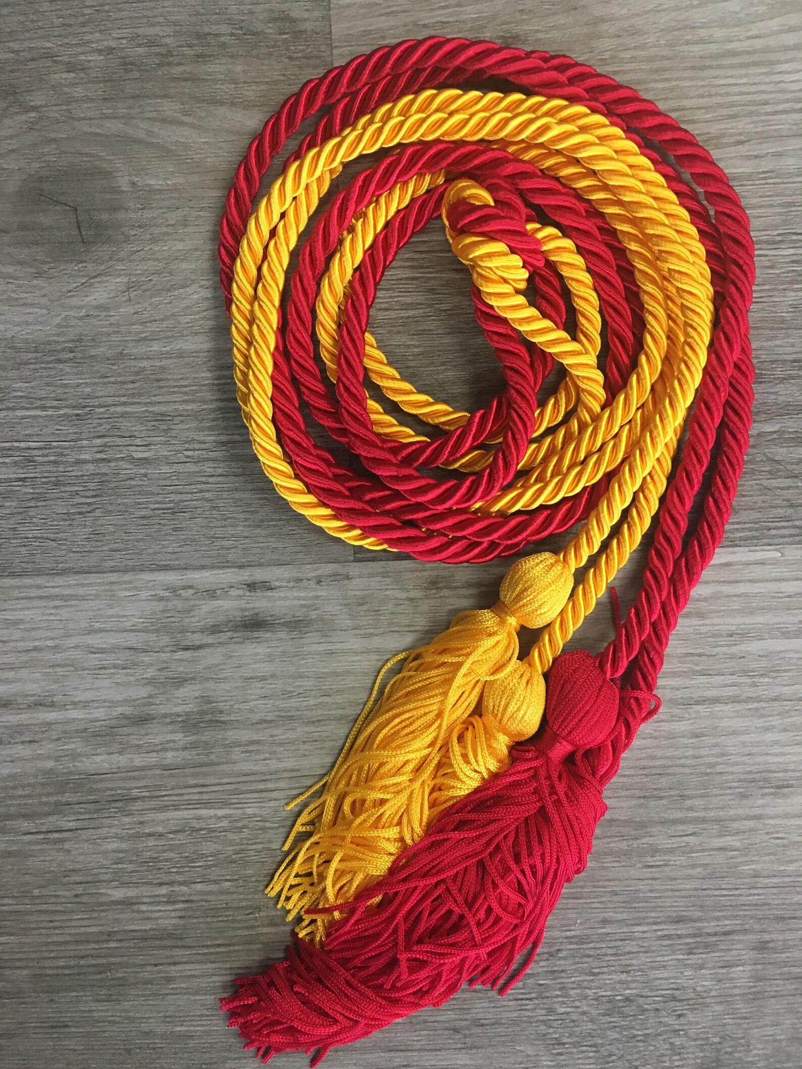 Graduation Cord / Honor Cords Single Red and Gold Etsy
