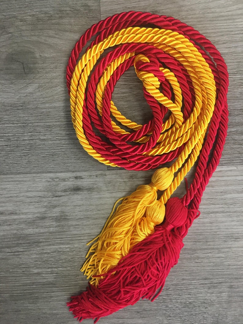 Graduation Cord / Honor Cords Single Red and Gold Etsy