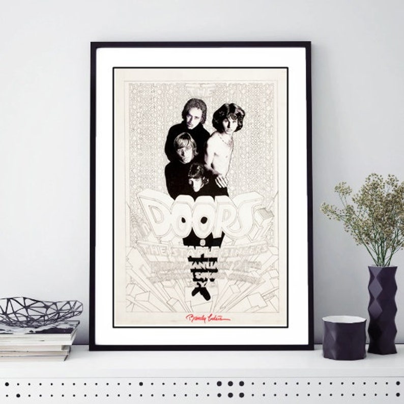 The Doors Concert Poster Canvas Art Print 1967 Berkeley Community Theater