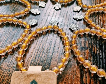 Pulsera Hamza con cuentas de estrella