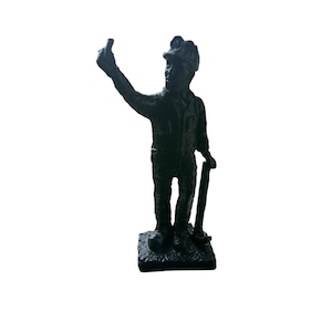 Vintage Coal Miner Figurine made from coal from West Virginia 1970’s- 9”