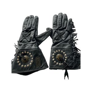 B:O:S Retro Brown Leather Motorcycle Gloves - Ventilated Summer Gloves S-3XL