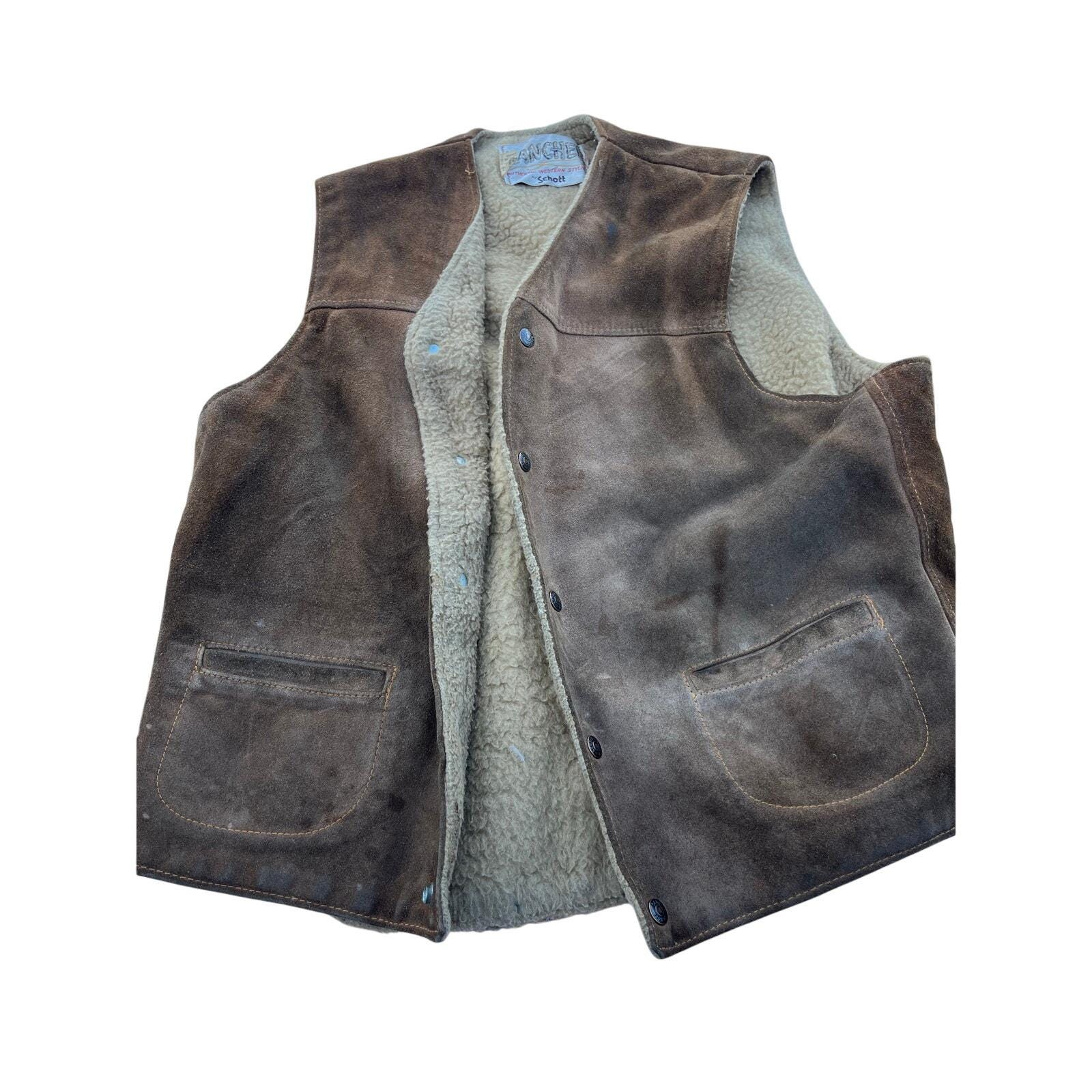 Schott Rancher Vest - Etsy