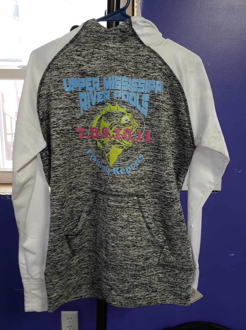 Upper Mississippi River Pools Ladies Hoodie