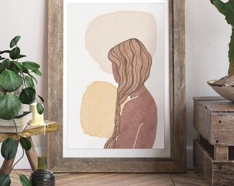 Art Print | Original Artwork | Wall Art | Digital Illustration | Women | Profile | Portrait