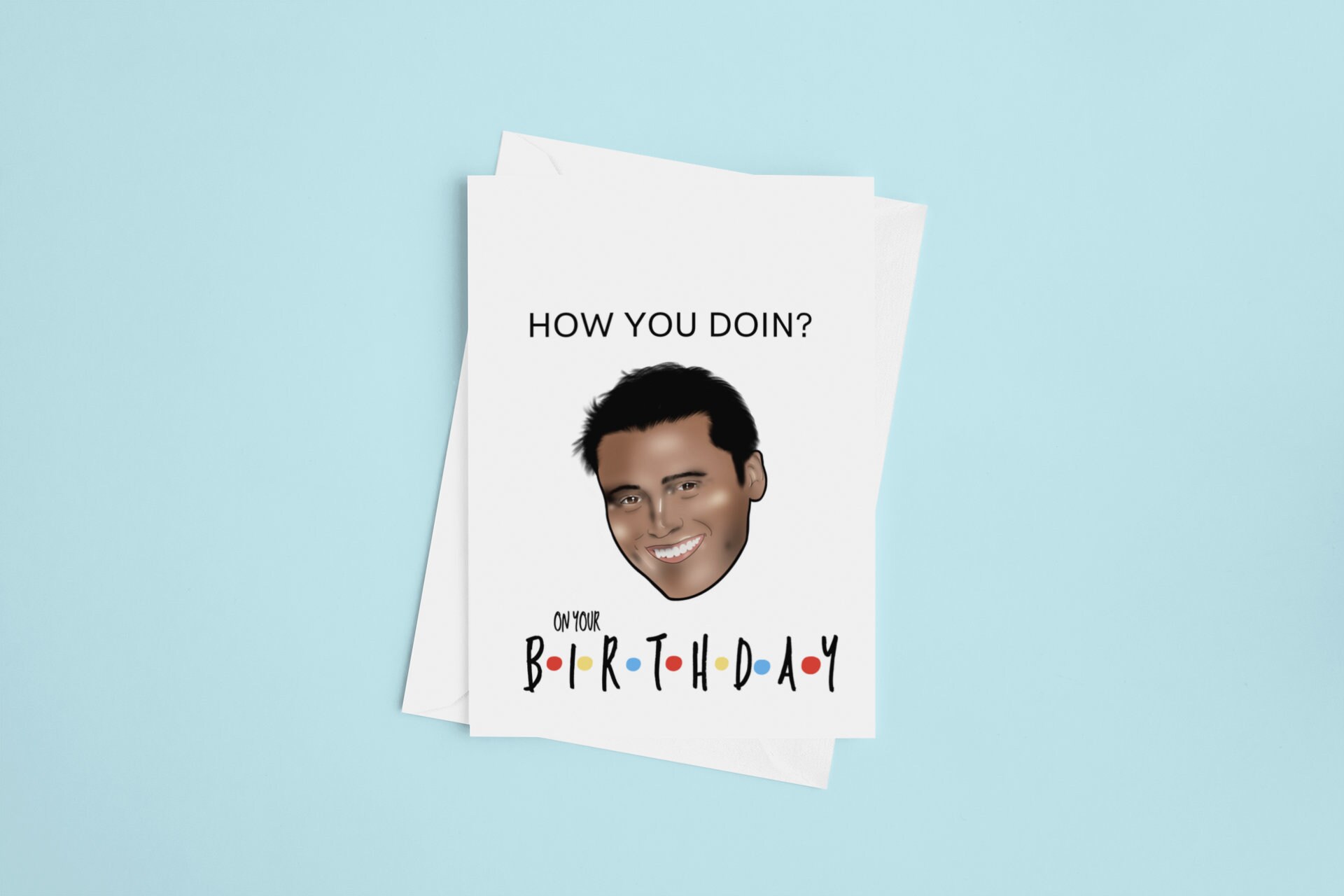 Friends Joey Birthday Card Instant Download Etsy