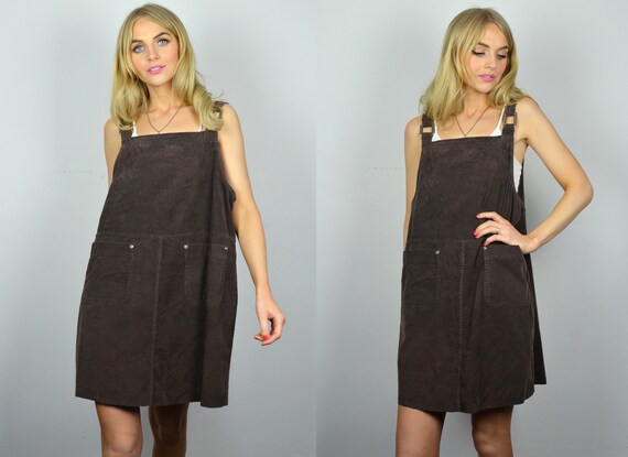 pinafore mini dress