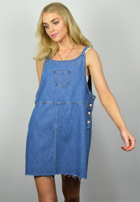 90s dungaree dress