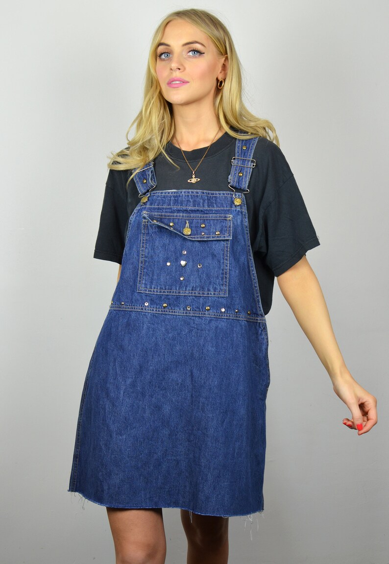 90s dungaree dress