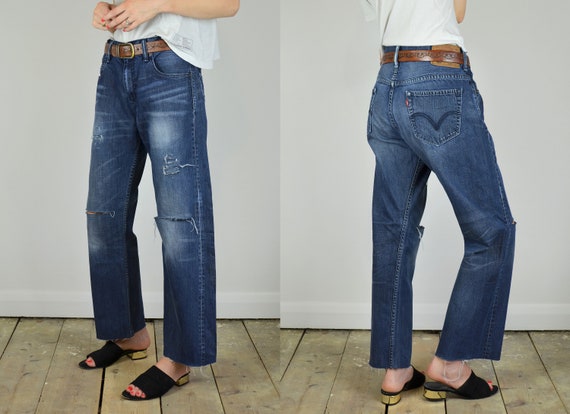 levis 569 ripped jeans