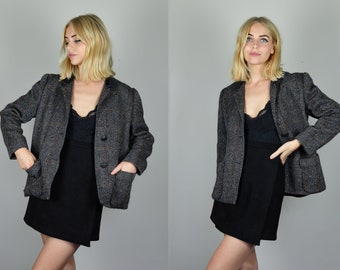 ジャケット PRADA Grey Wool Blazer Prada 100% Wool Gray Two Buttons Men's Blazer US 38R IT 48R