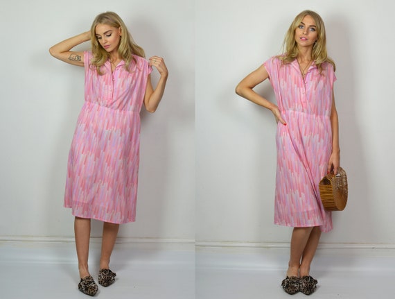 pastel pink summer dress