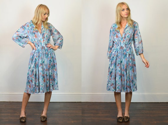 pastel blue summer dress