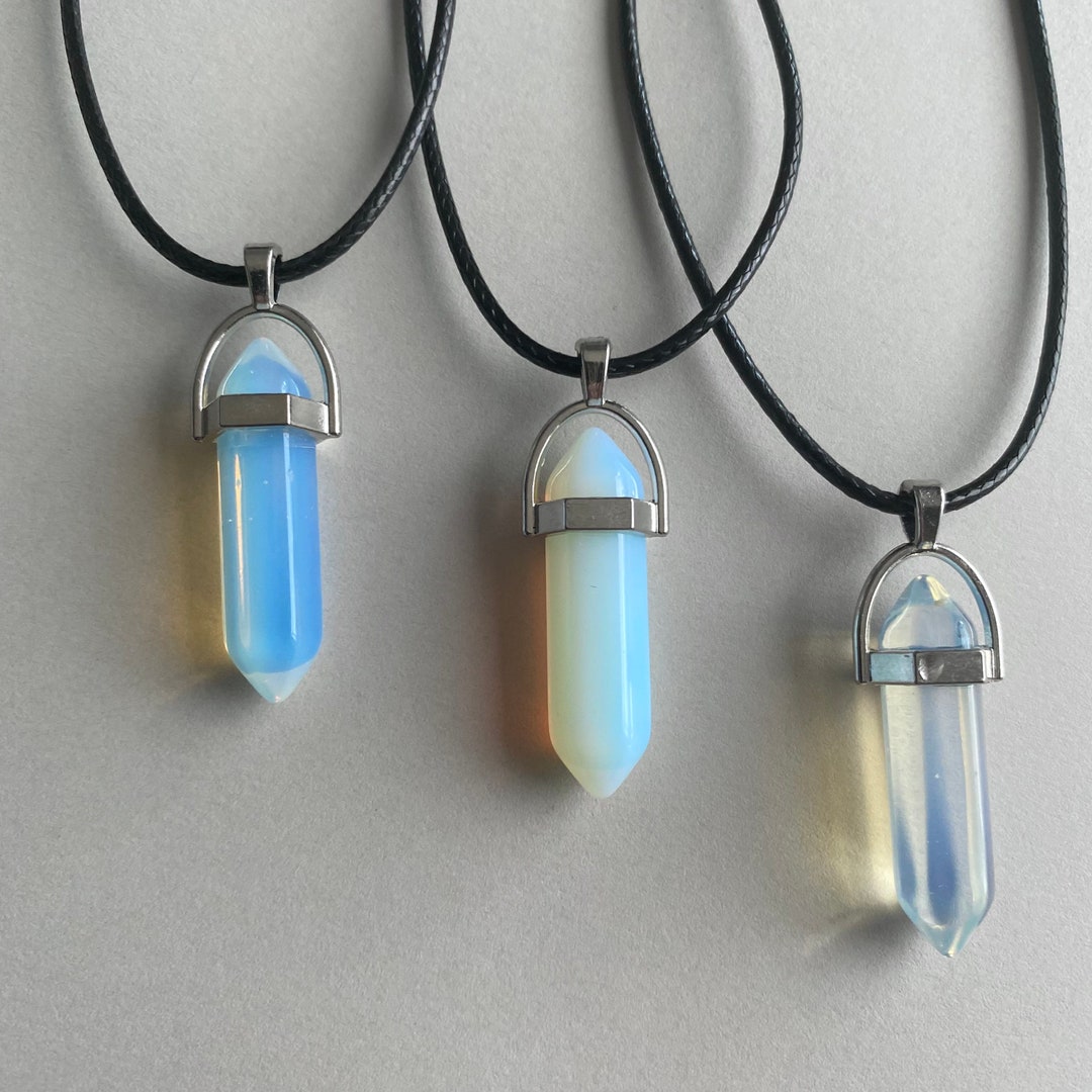 Opalite Pendant Necklace Etsy