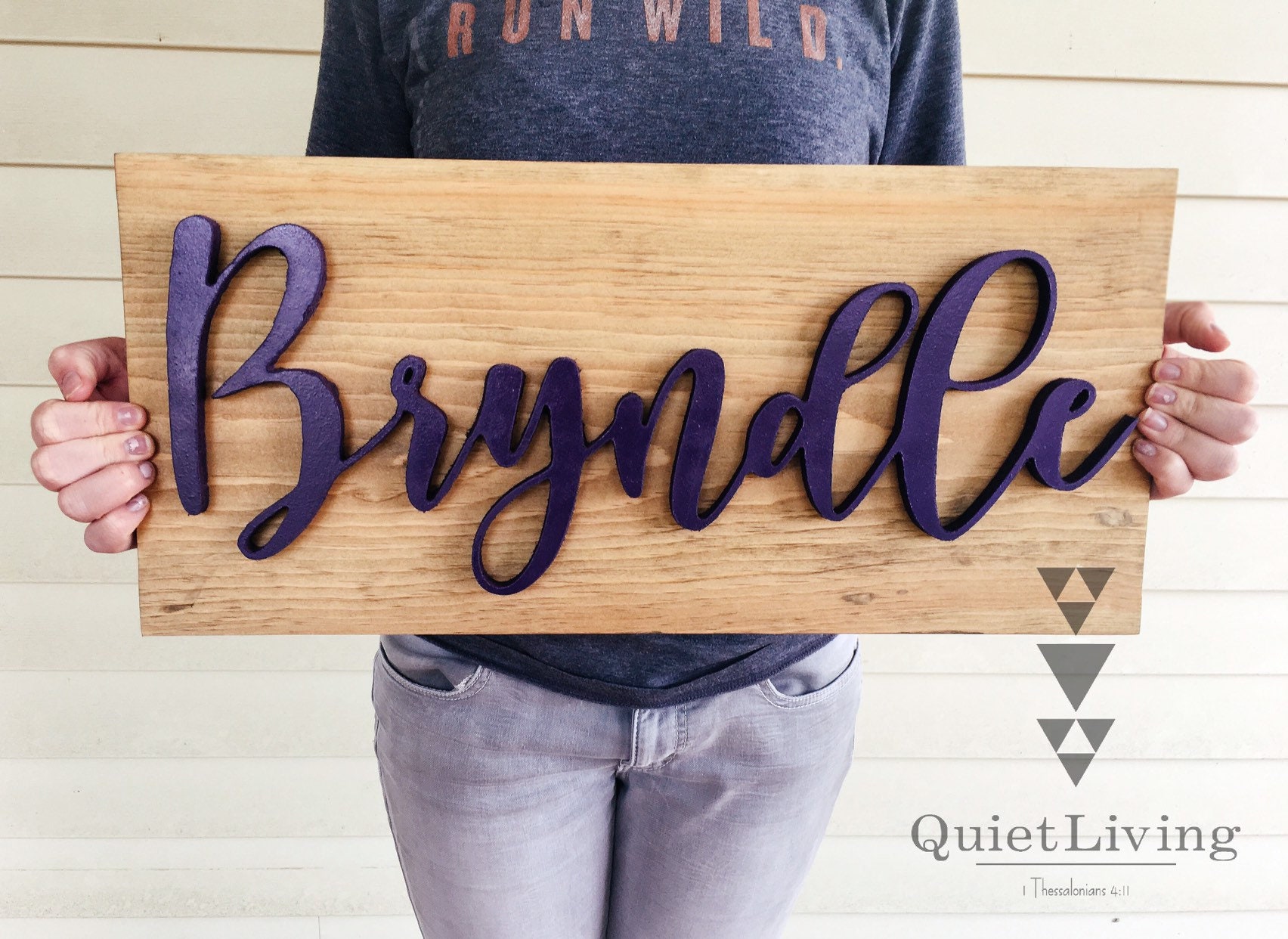 Name Sign Girl Rustic Rectangular Wooden Name Sign Custom Name Sign for Girl or Boy Nursery | Etsy