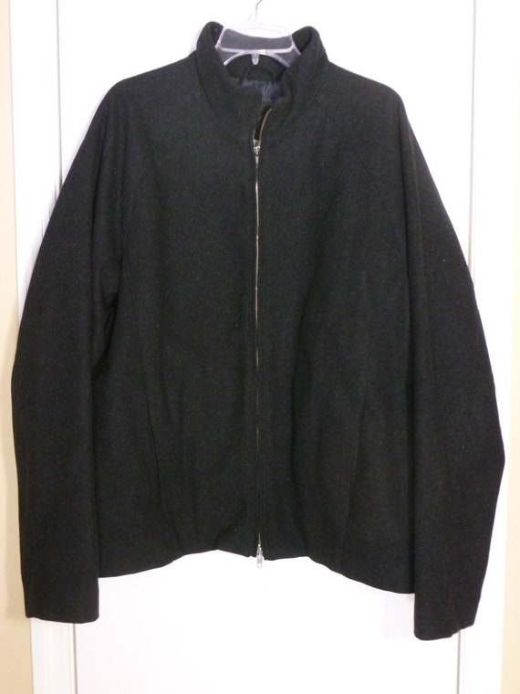 mens wool zipper jacket