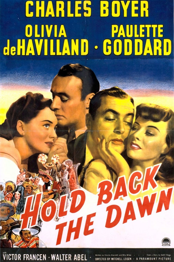 Hold back the dawn 1941 olivia dehavilland & paulette goddard | Etsy