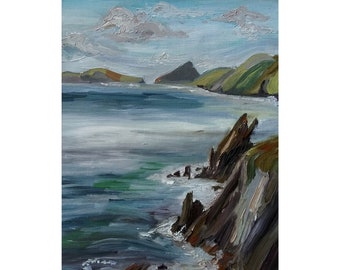 Dunmore Head: 8"x10" Oil Painting in Frame