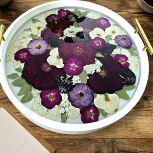 Round Pressed Flower Tray, Wedding Flower Preservation