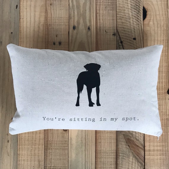 In My Spot Lumbar Pillow Cover Dog Pillow Cover Lumbar Etsy