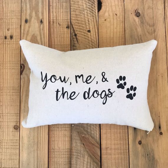 You Me The Dogs Lumbar Pillow Cover Lumbar Pillow Cover Etsy