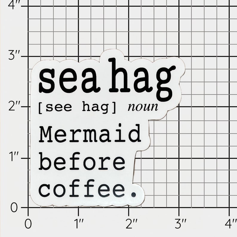 Sea Hag Defined Sticker, Vinyl Decal, Vinyl Sticker image 2