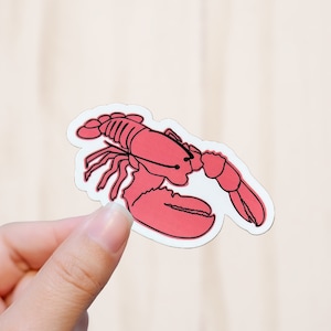 Lobster Sticker: Weatherproof Vinyl Decal