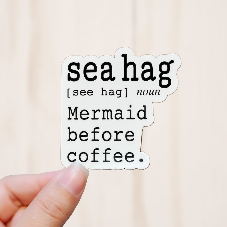 Sea Hag Defined Sticker, Vinyl Decal, Vinyl Sticker image 1