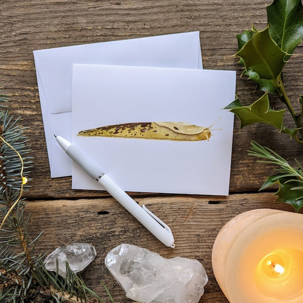 Banana Slug Greeting Card A2