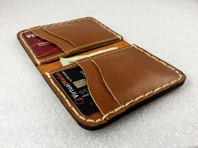 Minimalist Leather Wallet Bifold Wallet Slim Bifold Wallet Personalized Leather Wallet Birthday Gift Gift For Him Mnm1 - 